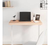 Table Top Rectangular 100x50x4 cm Natural Solid Beech Wood Bar Side Surface Desk