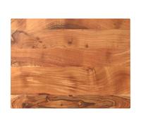 Table Top Rectangular Solid Mango/Acacia Wood 80x70x2.5cm Oak Finish RusticGrain