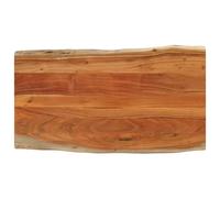 vidaXL Table Top Live Edge 100x60x2.5 cm Solid Wood Rough Mango