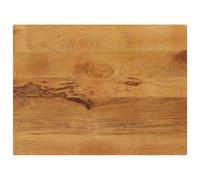 Table Top Solid Mango Wood Oak Finish Rectangular 90x80x2.5 cm Dining Top