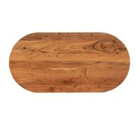 (110 x 40 x 3.8 cm) vidaXL Table Top Replacement Board Dining Table Top Wooden Furniture Top Oval