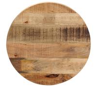 vidaXL Table Top Ø 50x1.5 cm Round Solid Wood Rough Mango
