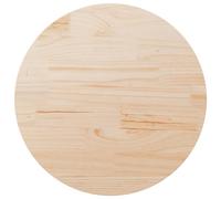 vidaXL Table Top White Ø90x2.5 cm Solid Wood Pine