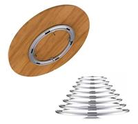 Table Top Rotating Bearing Turntable Rotating Turntable Bearing Swivel Base Stainless Steel Aluminium Alloy 16in-28in(20in/50cm)