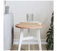 Table Top Round 30x1.5 cm Solid Beech Wood Untreated Light Brown Bar Replacement