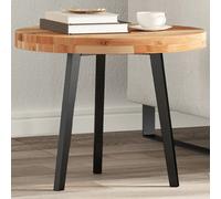 Table Top Round 50cm Natural Acacia Wood 4cm Thick Oil Finish for Bistro Top Set