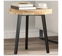 Table top Round Natural Acacia Wood Ø40cm x 4 cm Untreated Solid Desktop Dining