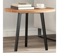 Table Top Round Solid Acacia Wood Oil Finish Ø50cm x 2cm Durable Desk for Office