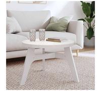 Table Top Round Solid Pine Wood White 60cm x 3cm Rustic Side Table Top Handmade