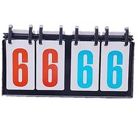 Table Top Scoreboard, Scoreboard Portable Scoreboard Flip Tennis Scoreboard,Digit Portable Flip Sports Scoreboard Score Counter Scoreboards & Timers (Color : Black, Size : 37.2 x 21.9 x 2.5cm)