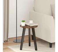 Table top Smoked oak 30x30x1.5cm Engineered wood Round Minimalist Outdoor Garden