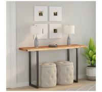 vidaXL Table Top for Bar/Side Table Solid Acacia Wood Rectangular Live Edge Brown 110x40x2.5 cm