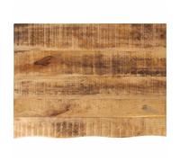 Table Top Solid Acacia Live Edge Natural 70x60x2.5 cm Rustic Wood Slab UniqueX01