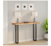 Table Top Solid Acacia Natural Live Edge 160x30x3.8cm Rustic Wood Slab Workbench