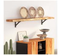 Table Top Solid Acacia Natural Live Edge 180x20x2.5 cm Rustic Wood Slab Handmade