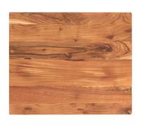 Table Top Solid Acacia Wood Brown 60x50x2.5 cm Rectangular Natural Grain