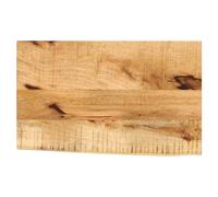 Table Top Solid Acacia Wood Live Edge Natural 40x30x2.5cm Rustic Finish Unique.