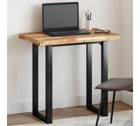 Table Top Solid Acacia Wood Natural Oil Finish 100x50x4 cm Rectangular for Desk