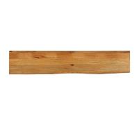 Table Top Solid Mango Wood Oak Finish Live Edge 160x20x2.5cm Handcrafted