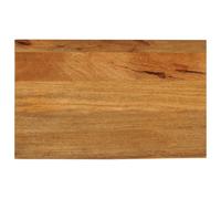 Table Top Solid Mango Wood Oak Finish Live Edge 50x30x3.8cm Desk Top Use