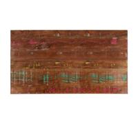 Table Top Solid Mango Wood Reclaimed Multicolour 100x60x3.8cm Rustic Oak Finish