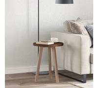 vidaXL Table Top Dark Brown Ø 50 x 2.5 cm Solid Oak Wood