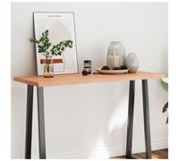 vidaXL Table Top Light Brown 120x50x4 cm Treated Solid Wood Oak