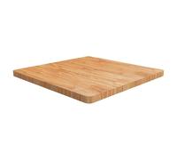Table top Solid oak square 80x80x4cm Light Brown treated durable heavy 4cm A top