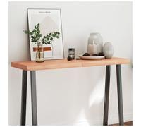 vidaXL Table Top Light Brown 120x40x(2-6)cm Treated Solid Wood Live Edge NEW