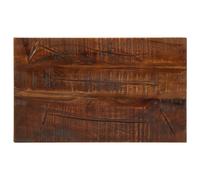 Table Top Solid Reclaimed Wood Natural Brown 40x20x2.5 cm Rectangular Handmade.