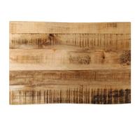 Table Top solid rough mango wood 50x40x2.5cm Natural Live Edge, 2 Sides &