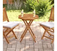 Table top Solid Teak Octagonal 60x60 cm 2.5 cm Thick Natural Wood Parasol Hole.