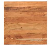 Table Top Square 70x70 cm Solid Mango Wood Oak Finish Rustic Unique 3.8cm Top
