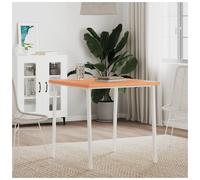 Table Top Square Solid Beech Wood 70x70x2.5cm Brown Untreated Restaurant Dining