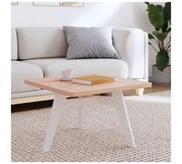Table Top Square Solid Beech Wood Light Brown 60x60x2.5cm Side/Bar Top Durable