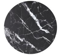 Vidaxl Table Top White 90X1 Cm Tempered Glass With Marble Design