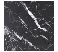 vidaXL Table Top White Tempered Glass with Marble Design Dining Table Top Set