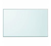 Table Top Tempered Glass 100x62 cm White Marble Rectangular 8 mm for Dining Home