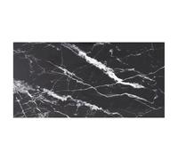 Table Top Tempered Glass Black White Marble 100x50cm 6mmDurable Scratchproof Pro