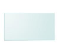Table Top Tempered Glass Transparent 120x65cm Rectangular 6mm Scratchproof Clear