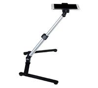 Table Top Webcam Tripod with Cellphone Holder, Overhead Phone Mount, Ajustable Teaching Online Stand for Live Streaming and Online Video and Food Crafting Demo Drawing Sketching Recording/300