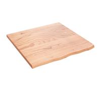 vidaXL Table Top Light Brown 60x60x2 cm Treated Solid Wood Oak