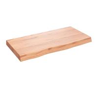 (light brown, 80 x 40 x 6 cm) vidaXL Table Top Wooden Desk Top Dining Table Top Untreated Solid Wood Oak
