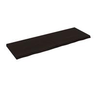 Vidaxl Table Top Dark Brown 180X60X(2-6) Cm Treated Solid Wood Oak, Brown