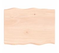 Table Top Wooden Desk Top for Table Treated Solid Wood Oak Live Edge vidaXL