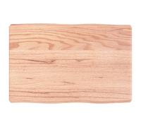 Table Top Wooden Desk Top for Table Treated Solid Wood Oak Live Edge vidaXL