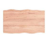 Table Top Wooden Desk Top for Table Treated Solid Wood Oak Live Edge vidaXL