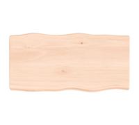 Table Top Wooden Desk Top for Table Treated Solid Wood Oak Live Edge vidaXL