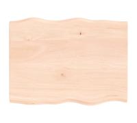 Table Top Wooden Desk Top for Table Treated Solid Wood Oak Live Edge vidaXL
