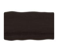 Table Top Wooden Desk Top for Table Treated Solid Wood Oak Live Edge vidaXL